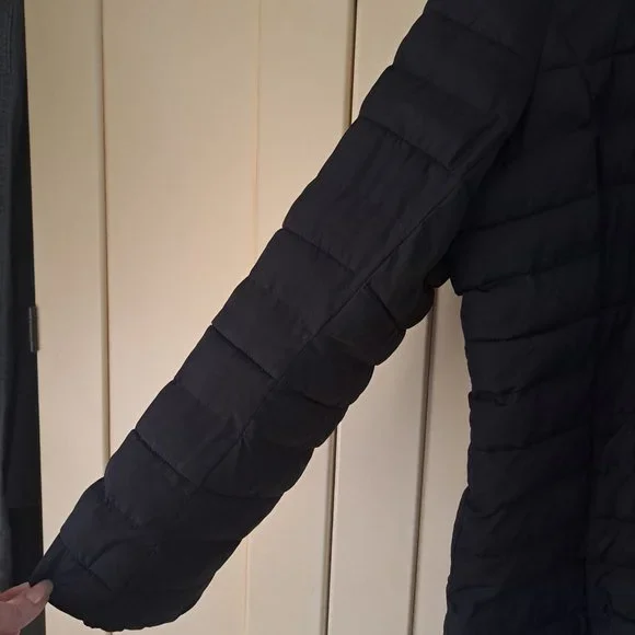 J Jill Women's Black Quilted Puffer Coat Size XL - Picture 5 of 11